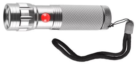 Фонарь ЗУБР &quot;МАСТЕР&quot; ручной, алюминиевый двукомпонентный корпус, 9 светодиодов, 3ААА, металлик 56211-S купить в Нягани