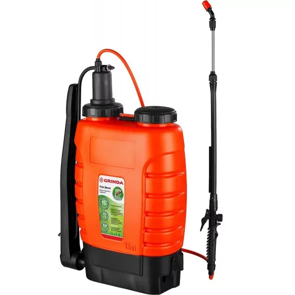 Опрыскиватель садовый GRINDA "Fine Spray", ранцевый, телескопический удлинитель, 15л 425216 купить в Нягани
