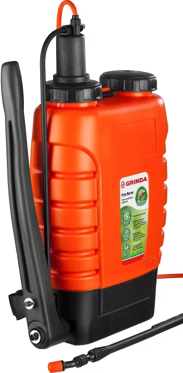 Опрыскиватель садовый GRINDA "Fine Spray", ранцевый, телескопический удлинитель, 15л 425216 купить в Нягани