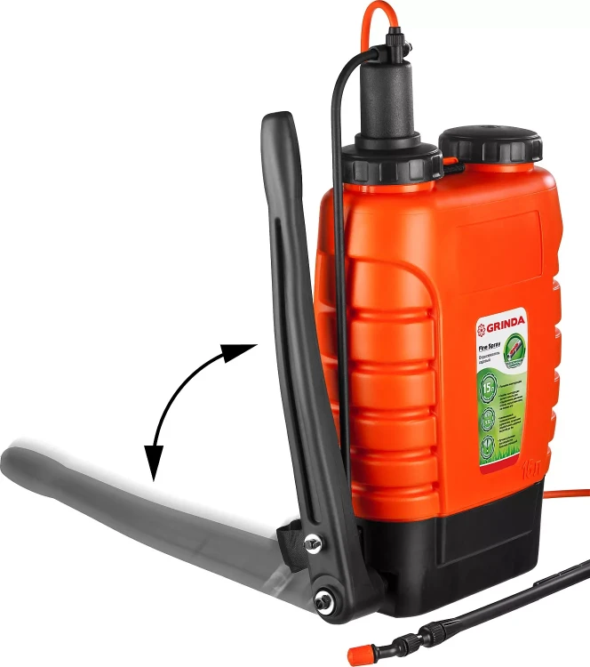 Опрыскиватель садовый GRINDA "Fine Spray", ранцевый, телескопический удлинитель, 15л 425216 купить в Нягани