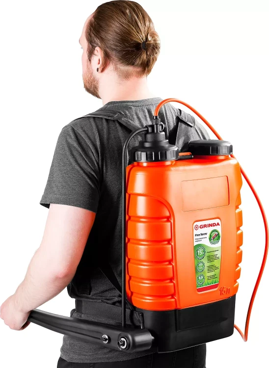 Опрыскиватель садовый GRINDA "Fine Spray", ранцевый, телескопический удлинитель, 15л 425216 купить в Нягани