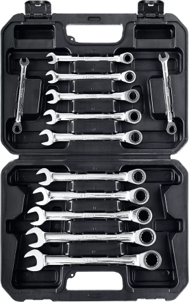 Наборы трещоточных комбинированных ключей Зубр серия ПРОФЕССИОНАЛ 27073-H12 купить в Нягани