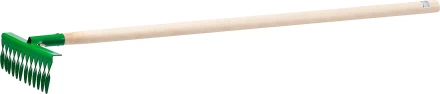 Грабли РОСТОК садовые с черенком, 12 витых зубцов 421900-12 купить в Нягани