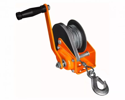 Лебедка ручная барабанная с тормозом Magnus-Profi LRT-500, 500 кг, канат 10 м купить в Нягани