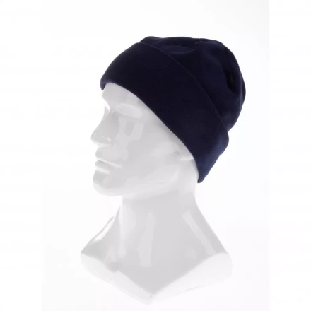 Шапка с отворотом из флиса для взрослых размер 56-57 синяя Россия Сибртех 68823 купить в Нягани