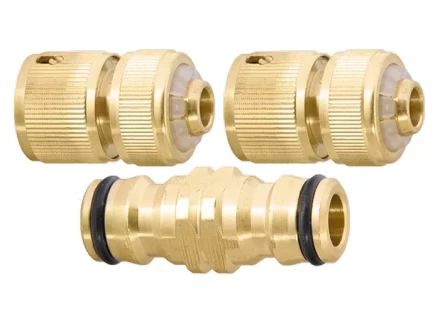 Набор для подключения шланга 1/2&quot; (переходник 2 соединит.аквастоп) латунный  PALISAD 66210 купить в Нягани