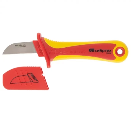 Нож диэлектрический до 1000 В прямая рабочая кромка полотна СИБРТЕХ 78800 купить в Нягани