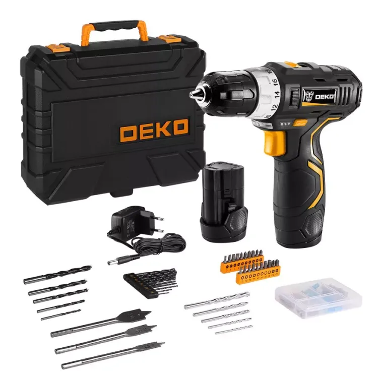 Дрель аккумуляторная в наборе DEKO GCD12DU3 SET5, 063-4148 купить в Нягани