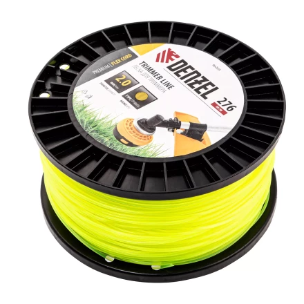Леска для триммера круглая, 2,0мм х 276м, на DIN катушке FLEX CORD,  Denzel 96269 купить в Нягани