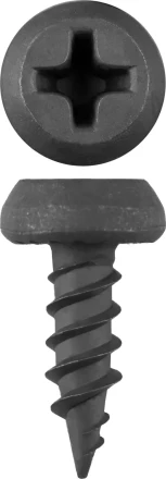 Саморезы ЗУБР &quot;МАСТЕР&quot; фосфатированные, для крепления лист. металла до 0.9 мм, полуцилиндр. головка, 3.5x11мм, 55шт 300116-35-11 купить в Нягани