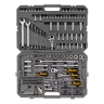 Набор инструментов Denzel 15807, 1/2", 1/4", 3/8", CrV, S2, пластиковый кейс, 216 предметов купить в Нягани