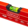 Уровень коробчатый усиленный MIRAX, фрезерованная поверхность, утолщенный профиль, 3 противоударных ампулы (1 поворотная на 360 град), с ручками, 80 см 34603-080 купить в Нягани