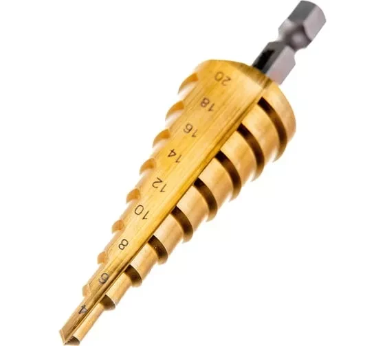 Сверло ступенчатое HSS-TiN с прямым желобком, 4-20x75, 1/4" (Makita D-40129) купить в Нягани