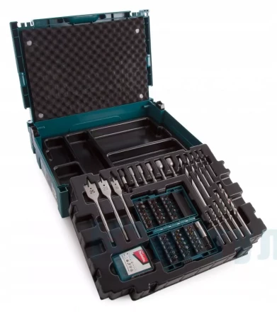 Набор свёрл и бит Makita B-43044, 66 шт, Makpac купить в Нягани