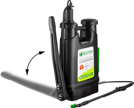 Опрыскиватель садовый РОСТОК, ранцевый, телескопический удлинитель, 11л 425219 купить в Нягани