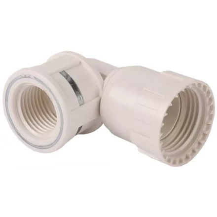 Переходник угловой 90° ЗУБР &quot;ШиреФит&quot; &quot;накидная гайка - внутренняя резьба&quot;, 20мм-1/2&quot; 51484-20-1/2 купить в Нягани