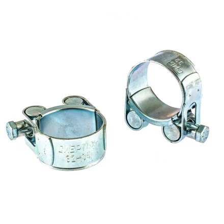 Хомуты металлические силовые 32-35 мм ширина 20 мм шарнирный W1 2 шт Сибртех 47519 купить в Нягани