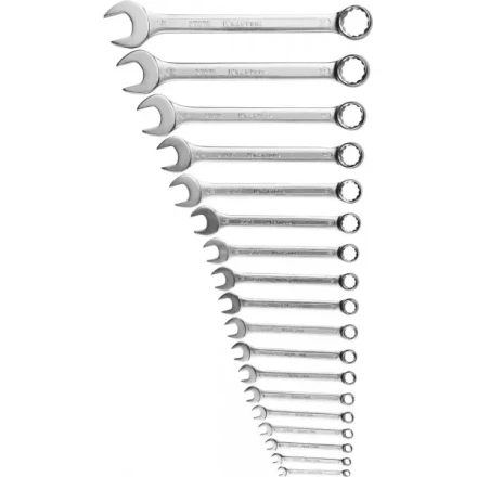 Набор KRAFTOOL &quot;EXPERT&quot;: Ключи гаечные комбинированные, Cr-V сталь, хромированные, 6-32мм, 18шт 27079-H18 купить в Нягани