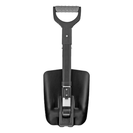 Лопата автомобильная складная, алюминиевая, 220х280х585-870 мм, телескопический черенок // Denzel 61695 купить в Нягани