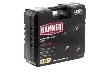 Дрель аккумуляторная HAMMER ACD12BS купить в Нягани