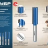 ЗУБР 10 x 30 мм, хвостовик 8 мм, фреза пазовая прямая с нижними подрезателями, Профессионал (28755-10-30) купить в Нягани