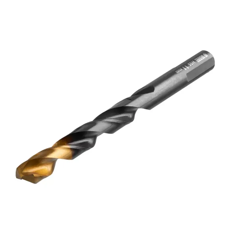 Сверло по металлу, 11 мм, HSS-Tin, Golden Tip, 6 шт. Denzel 717223 купить в Нягани
