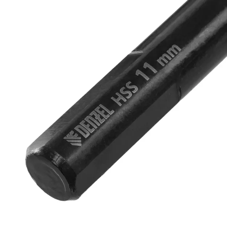 Сверло по металлу, 11 мм, HSS-Tin, Golden Tip, 6 шт. Denzel 717223 купить в Нягани