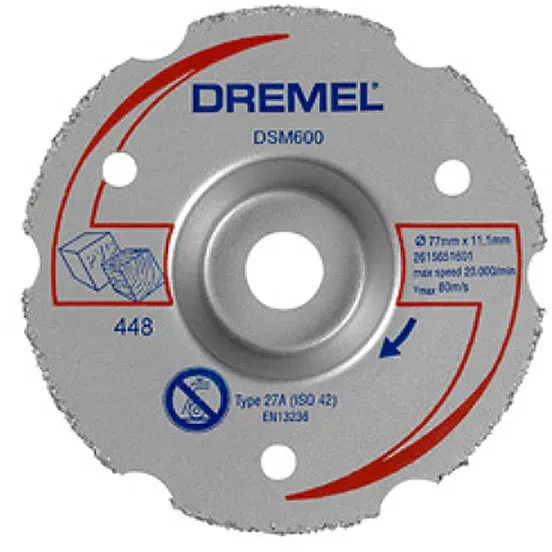 Диск многофункциональный SC600 к пиле DSM20 по дереву ламинату пластику Dremel купить в Нягани
