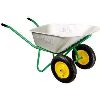 Тачка садово-строительная 2-х колесная усиленная грузоподъемность 320 кг объем 100 л 689833 купить в Нягани