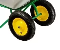 Тачка садово-строительная 2-х колесная усиленная грузоподъемность 320 кг объем 100 л 689833 купить в Нягани