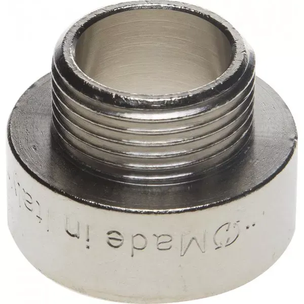 Переходник GENERAL FITTINGS удлиненный цилиндрический, никелированная латунь, 1" х 3/4" 51083-1-3/4 купить в Нягани