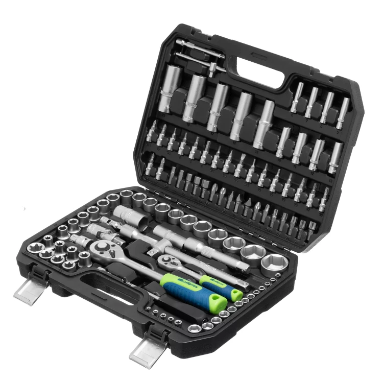 Набор инструментов Сибртех 13389, 1/2", 1/4", 108 предметов купить в Нягани