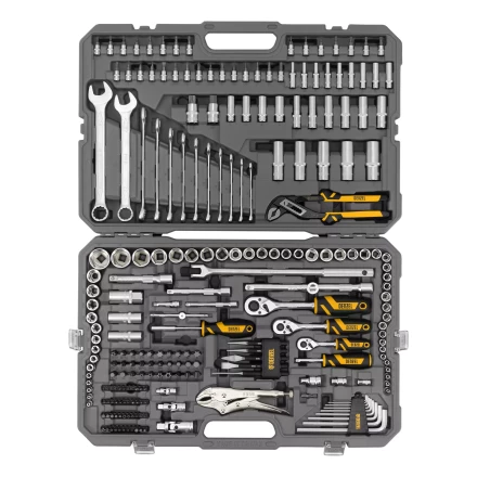 Набор инструментов Denzel 15808, 1/2&quot;, 3/8&quot;, 1/4&quot;, CrV, S2, пластиковый кейс, 232 предмета купить в Нягани