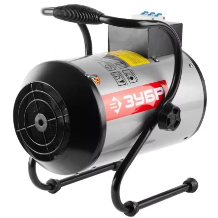 Пушка ЗУБР &quot;ЭКСПЕРТ&quot; тепловая, электрическая, встроенный автомат, с подставкой, 220В, 3/1,5 кВт ЗТПЭ-3.0-НА купить в Нягани