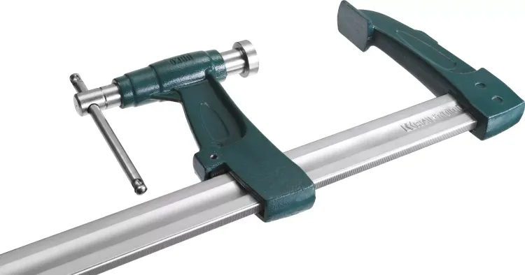 Струбцина KRAFTOOL тип "F", с мультипликаторной прижимной втулкой, 125х600 мм 32013-125-600 купить в Нягани