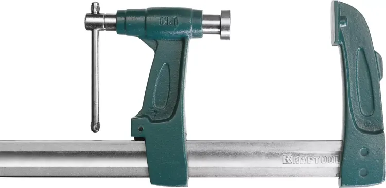 Струбцина KRAFTOOL тип "F", с мультипликаторной прижимной втулкой, 125х600 мм 32013-125-600 купить в Нягани