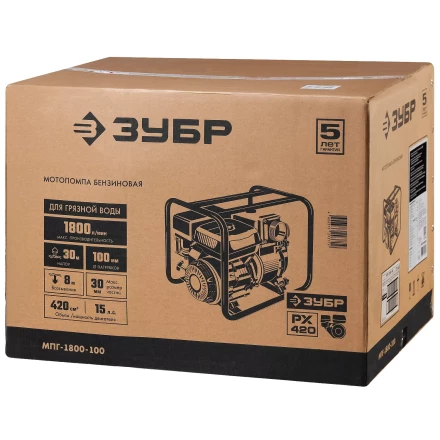 Мотопомпа бензиновая МПГ-1800-100 серия МАСТЕР купить в Нягани