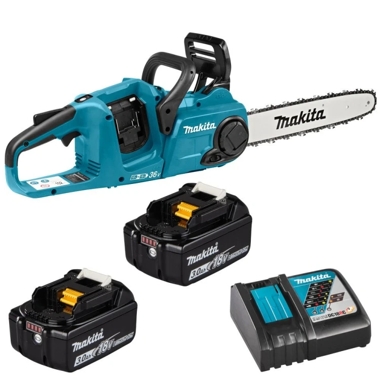Пила цепная аккум. LXT Makita DUC353RF2, 14"/35см, 3/8", (2xBL1830B, DC18RC) купить в Нягани