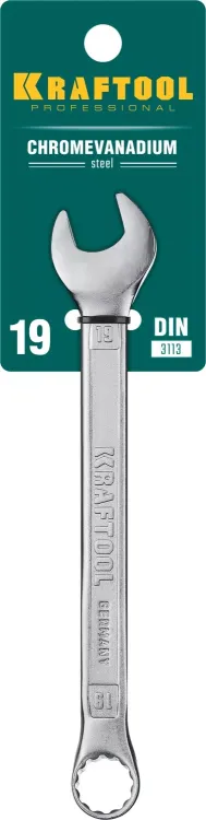 Ключи комбинированные KRAFTOOL, Cr-V, DIN 3113 27079-19 купить в Нягани