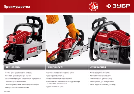 Бензопила ПБЦ-М62-50 серия МАСТЕР купить в Нягани