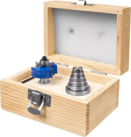 Фрезы четвертные фальцевые в наборе с подшипниками серия ПРОФЕССИОНАЛ купить в Нягани