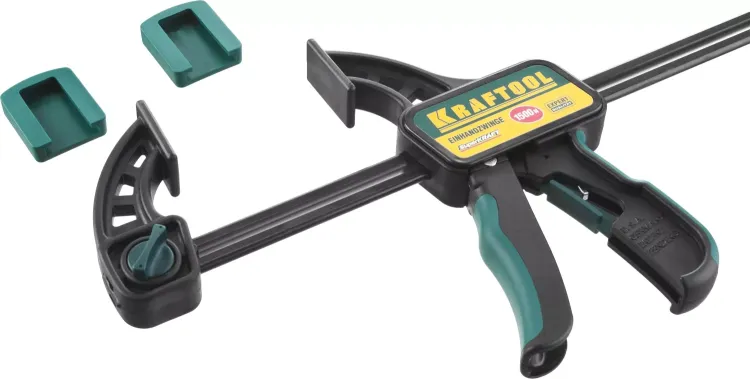 Струбцина "EcoKraft" ручная пистолетная, KRAFTOOL 32226-60, пластиковый корпус, 600/800мм, 150кгс 32226-60 купить в Нягани