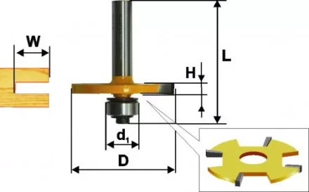 Фреза кромочная фальцевая ф508х4мм 2 хв. 8/12мм 10566 купить в Нягани