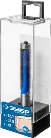 ЗУБР 12.7 x 50.8м. хвостовик 12 мм, фреза кромочная с нижним подшипником, Профессионал (28727-12.7-50.8) купить в Нягани