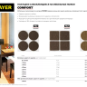 Накладки STAYER "COMFORT" на мебельные ножки, самоклеящиеся, фетровые, коричневые, круглые - диаметр 50 мм, 4 шт 40910-50 купить в Нягани