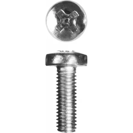 Винт ЗУБР &quot;МАСТЕР&quot; DIN 7985, класс прочности 4.8, оцинкованный, M5x16мм, 5кг 303150-05-016 купить в Нягани
