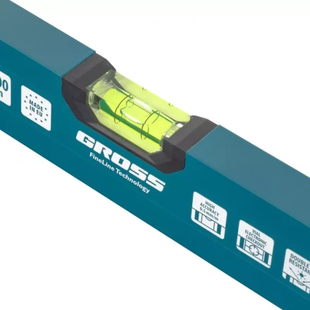Уровень алюминиевый 1200 мм 2 глазка Handwerker Gross 33904 купить в Нягани