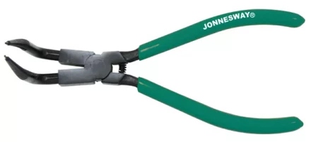 Щипцы для стопорных колец с удлиненными губками 216мм сжим загнутые  P9508C Jonnesway 48933 купить в Нягани