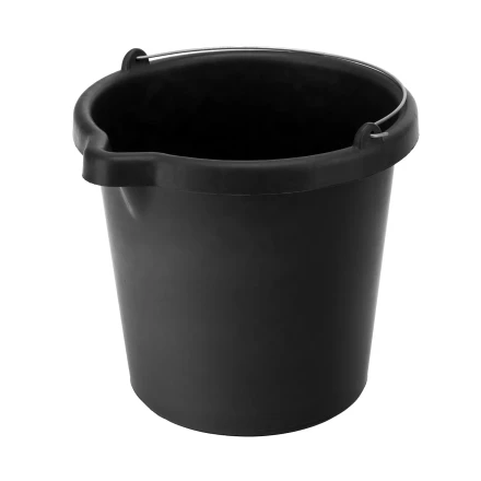 Ведро строительное пластмассовое, 12 л, высокопрочное с носиком Сибртех 81478 купить в Нягани