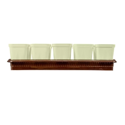 Набор для рассады Palisad 643449, поддон 380х155х40 мм, 10 горшочков по 250 мл с выдвижным дном купить в Нягани